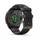 Garmin fenix 9 Pro InReach  - 47mm - Carbon Gray DLC Titanium with Black/Pebble Gray Silicone Band