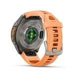 Garmin fenix 9 Pro InReach - 43mm - Titanium with Shell Pink/Autumn Orange Silicone Band