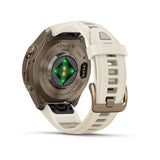 Garmin fenix 9 Pro InReach  - 43mm - Autumn Gold Titanium with Cream/French Gray Silicone Band