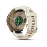 Garmin fenix 9 Pro- 43mm - Autumn Gold Titanium with Cream/French Gray Silicone Band
