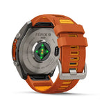 Garmin fenix 9 Pro InReach  -  51mm - Titanium with Autumn Orange/Spark Orange Silicone Band