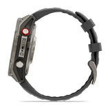 Garmin fenix 8 Pro - 47mm AMOLED Sapphire Titanium with Graphite/black silicone band