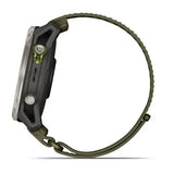 Garmin Enduro 4 Smartwatch - Titanium with dark olive ComfortFit fabric band