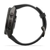 Garmin fenix 9 Pro InReach  - 43mm - Carbon Gray DLC Titanium with Black/Pebble Gray Silicone Band