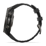 Garmin fenix 9 - 47mm - Carbon Gray DLC Titanium with Black Silicone Band