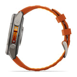 Garmin fenix 9 Pro InReach  - 47mm - Titanium with Autumn Orange/Spark Orange Silicone Band