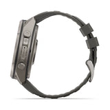 Garmin fenix 9 Pro Solar InReach -  51mm - Titanium with Pebble Gray Silicone Band