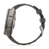 Garmin fenix 9 Pro Solar InReach  - 47mm - Titanium with Pebble Gray Silicone Ban