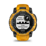 Garmin Instinct 3 – 45 mm, Solar Sunburst with sunburst/grey silicone band