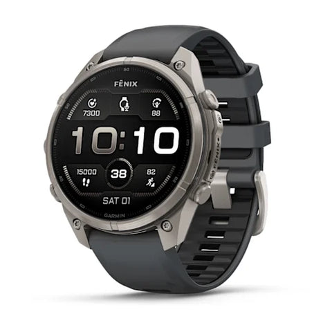 Garmin fenix 9 Pro - 47mm - Titanium with Graphite/Black Silicone Band