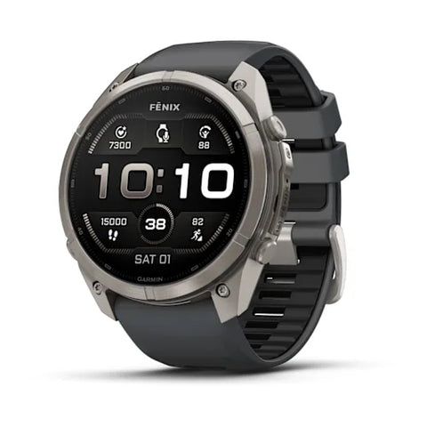Garmin fenix 9 Pro - 51mm - Titanium with Graphite/Black Silicone Band