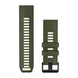 Garmin QuickFit 26 - Olive Drab/Citron Blue Silicone Band