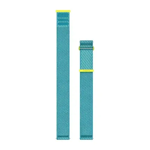 Garmin Quick Release 22mm - Amp Yellow/Turquoise ComfortFit Fabric
