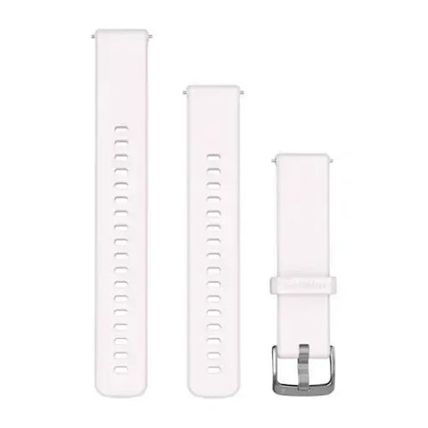 Garmin Quick Release 18mm - Blush Pink w/Silver Silicone Band