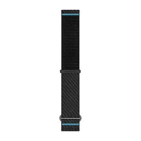 Garmin Quick Release 20mm Farbric Band - Black/Azure ComfortFit Fabric
