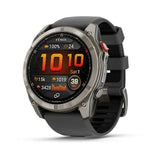 Garmin fenix 8 Pro - 51mm AMOLED Sapphire Titanium with Graphite/black silicone band