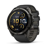Garmin fenix 9 Pro InReach  -  51mm - Carbon Gray DLC Titanium with Black/Pebble Gray Silicone Band