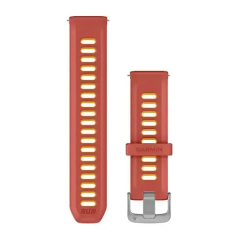Garmin Quick Release 20mm Silicone Band - Red Pink/Mango