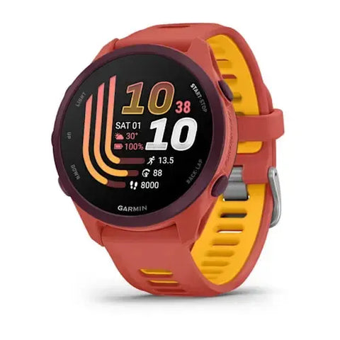 Garmin Forerunner 170 Music Smartwatch - Red Pink with Red Pink/Mango Band