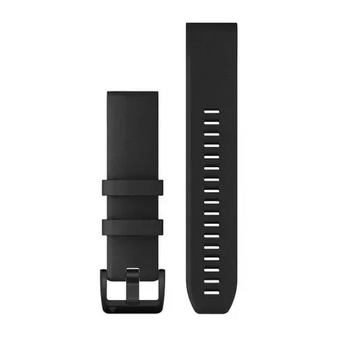 Garmin QuickFit 22 - Black wSilicone Band ith black stainless steel hardware