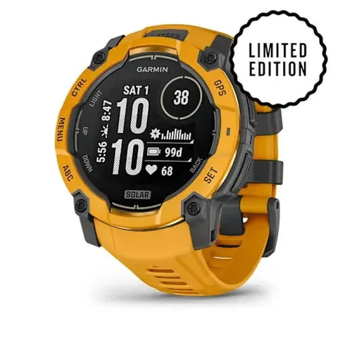 Garmin Instinct 3 – 50 mm, Solar Sunburst with sunburst/grey silicone band