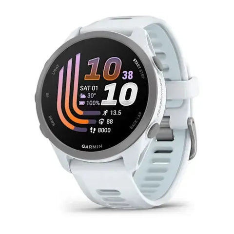 Garmin Forerunner 170 Music Smartwatch - Whitestone with Whitestone/Cloud Blue Band