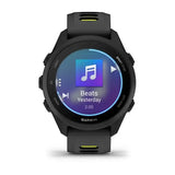 Garmin Forerunner 170 Music Smartwatch - Black with Black/Amp Yellow Band