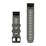 Garmin QuickFit 22 - Pebble Gray/Silver Silicone Band