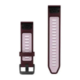 Garmin QuickFit 20 Dark Cherry/Dust Rose Silicone band