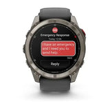 Garmin fenix 8 Pro - 51mm AMOLED Sapphire Titanium with Graphite/black silicone band