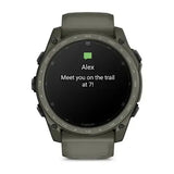 Garmin Tactix 8 - 51 mm AMOLED, Cerakote Coating - Olive Drab - Inc.Applied Ballistics Ultralight Solver - Olive Drab