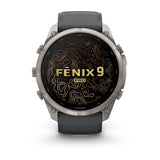 Garmin fenix 9 Pro - 51mm - Titanium with Graphite/Black Silicone Band