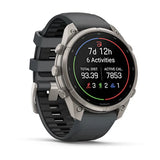 Garmin fenix 9 Pro - 47mm - Titanium with Graphite/Black Silicone Band