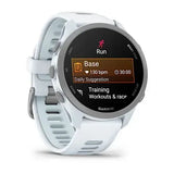 Garmin Forerunner 170 Music Smartwatch - Whitestone with Whitestone/Cloud Blue Band