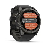 Garmin fenix 8 Pro - 51mm AMOLED Sapphire Carbon grey DLC titanium with black/pebble grey silicone band