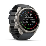 Garmin fenix 9 Pro - 51mm - Titanium with Graphite/Black Silicone Band