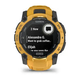 Garmin Instinct 3 – 50 mm, Solar Sunburst with sunburst/grey silicone band