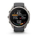 Garmin fenix 9 Pro - 51mm - Titanium with Graphite/Black Silicone Band