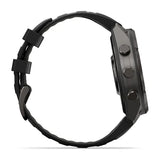 Garmin fenix 9 Pro - 47mm - Carbon Gray DLC Titanium with Black/Pebble Gray Silicone Band
