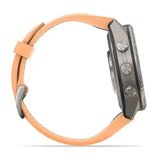 Garmin fenix 9 Pro InReach - 43mm - Titanium with Shell Pink/Autumn Orange Silicone Band