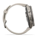 Garmin fenix 9 Pro InReach  - 43mm - Titanium with Fog Gray/Dark Sandstone Silicone Band