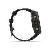 Garmin fenix 8 Pro - 51mm AMOLED Sapphire Carbon grey DLC titanium with black/pebble grey silicone band