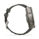 Garmin fenix 9 Pro Solar - 51mm - Titanium with Pebble Gray Silicone Band