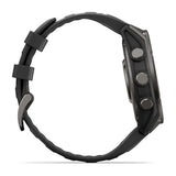 Garmin fenix 9 - 47mm - Carbon Gray DLC Titanium with Black Silicone Band