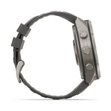 Garmin fenix 9 Pro Solar InReach -  51mm - Titanium with Pebble Gray Silicone Band