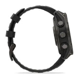 Garmin fenix 8 Pro - 47mm AMOLED Sapphire Carbon grey DLC titanium with black/pebble grey silicone band