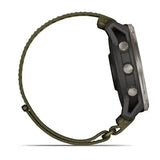 Garmin Enduro 4 Smartwatch - Titanium with dark olive ComfortFit fabric band