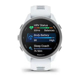 Garmin Forerunner 170 Music Smartwatch - Whitestone with Whitestone/Cloud Blue Band
