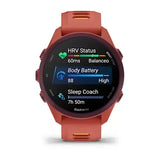 Garmin Forerunner 170 Music Smartwatch - Red Pink with Red Pink/Mango Band