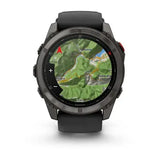 Garmin fenix 8 Pro - 51mm AMOLED Sapphire Carbon grey DLC titanium with black/pebble grey silicone band